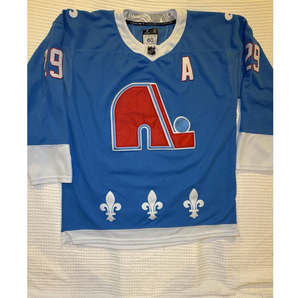 Fanatics Authentic Pro NHL Jersey Colorado Avalanche Nordiques Size 60 MacKinnon